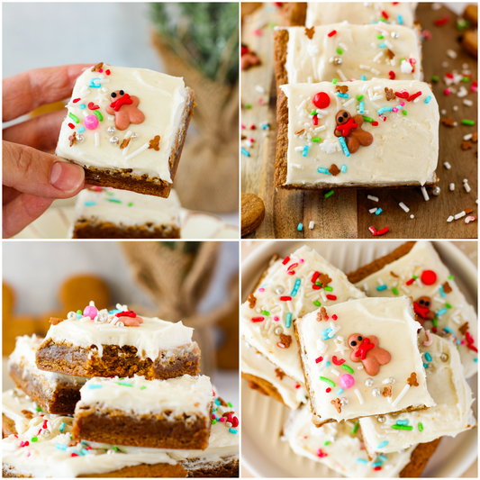 Gingerbread Cookie Bars