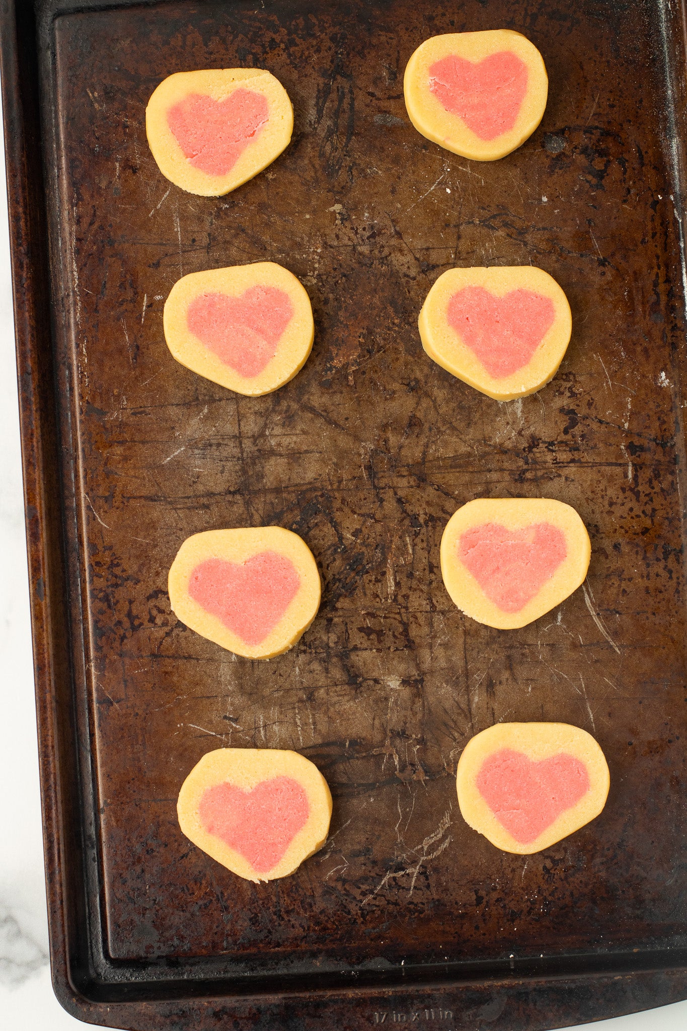 Heart Slice and Bake Cookies