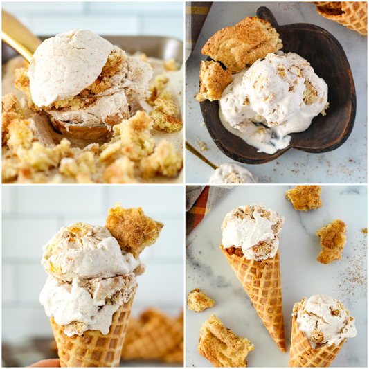 Snickerdoodle Cookie No-Churn Ice Cream